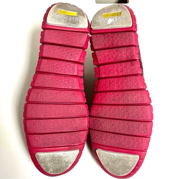 Cole Haan ZeroGrand Perforated Wingtip Oxford - Zinfandel Red Suede women’s 9B - Picture 8 of 9